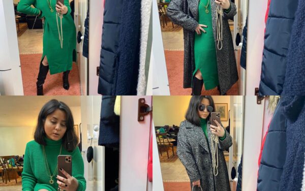 Πώς να φορέσετε ένα Midi Green Knit Dress και να δείχνετε φοβερές.