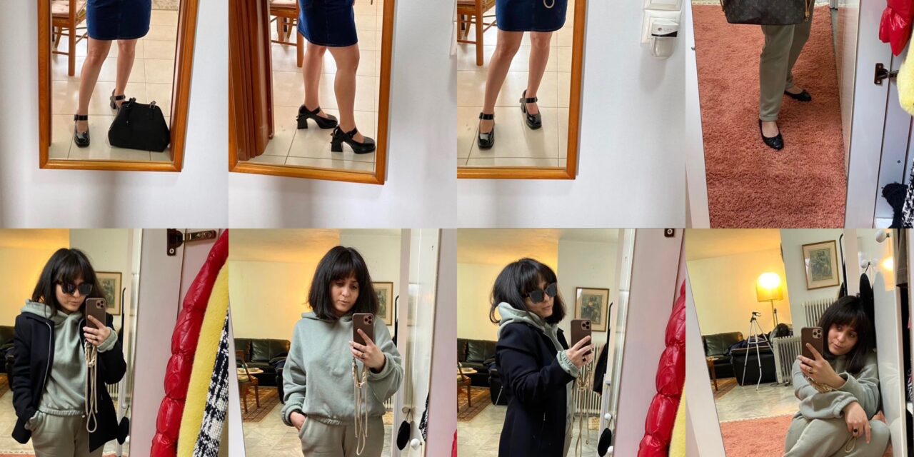 Tracksuit & Ballerinas VS Denim Dress & Mary Janes