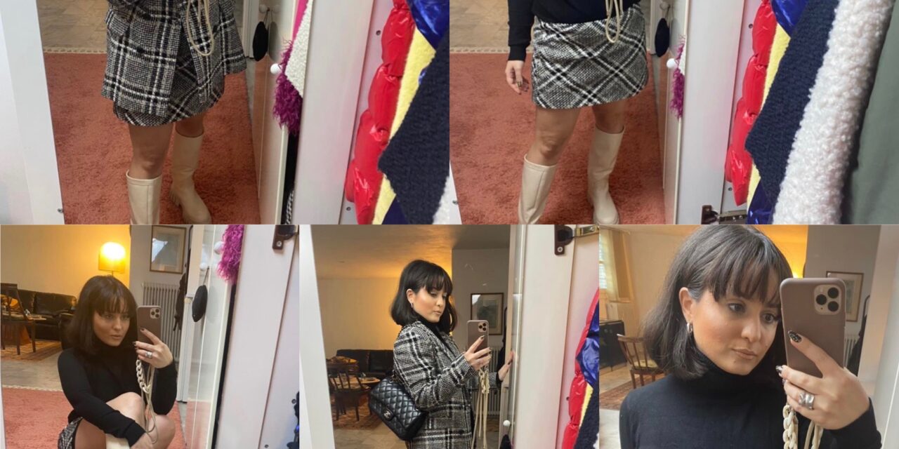 Tweed & Rain Boots: Chanel Inspired