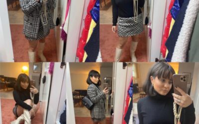 Tweed & Rain Boots: Chanel Inspired