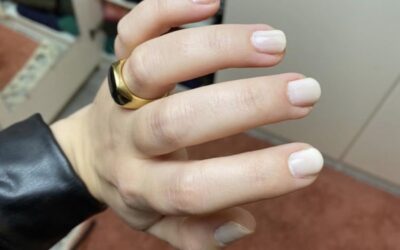 Short Milky Nails