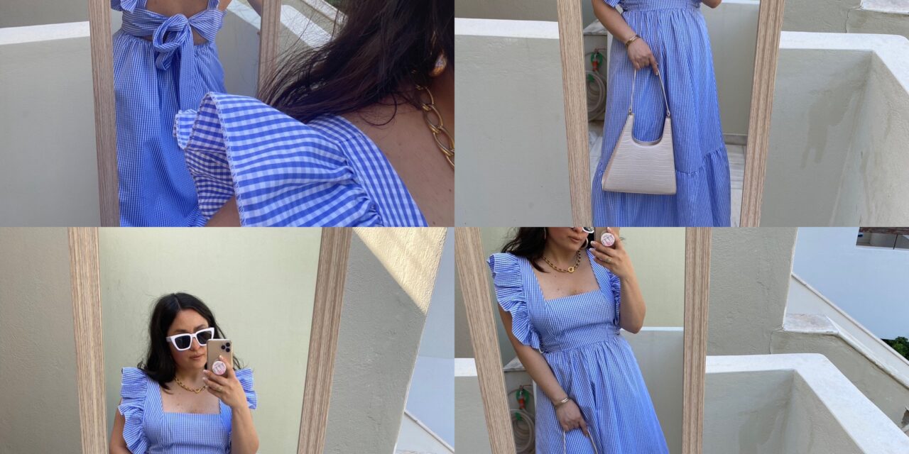 Καλοκαιρινό στιλ: Ροκάρουμε το μάξι φόρεμα με τυπωμένο γκίνγκαμ