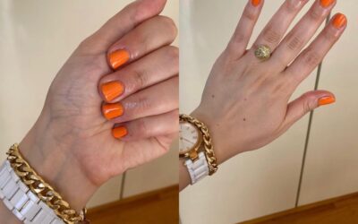Orange Nails