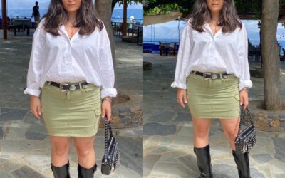 Fall Fashion Trends:  Biker Boots, Λευκό Πουκάμισο και Cargo Τσάντα