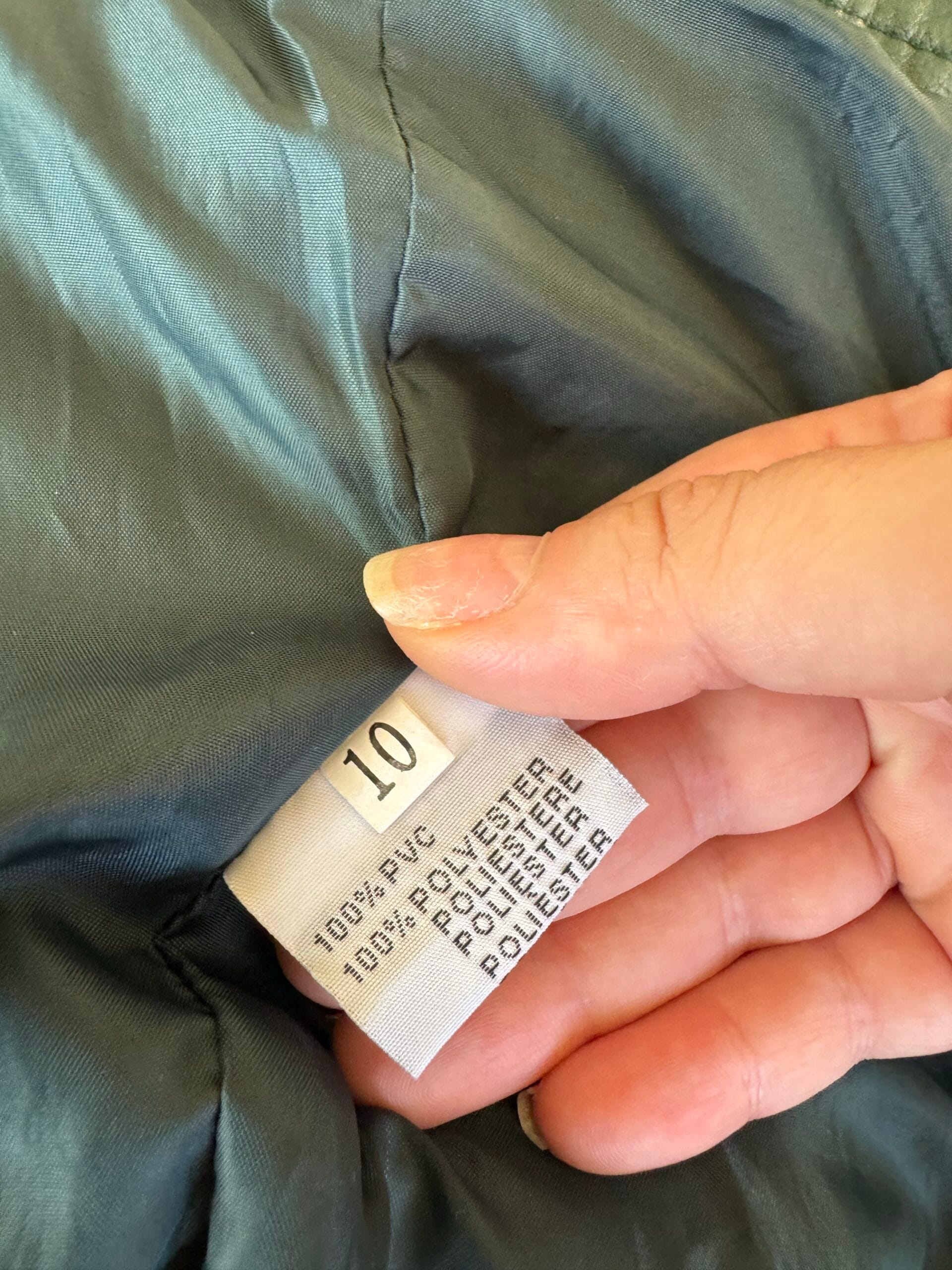 Emerald Green Faux-Leather Biker Jacket — Jump & Fish 4 Emerald Green Faux-Leather Biker Jacket — Jump & Fish - Image 4