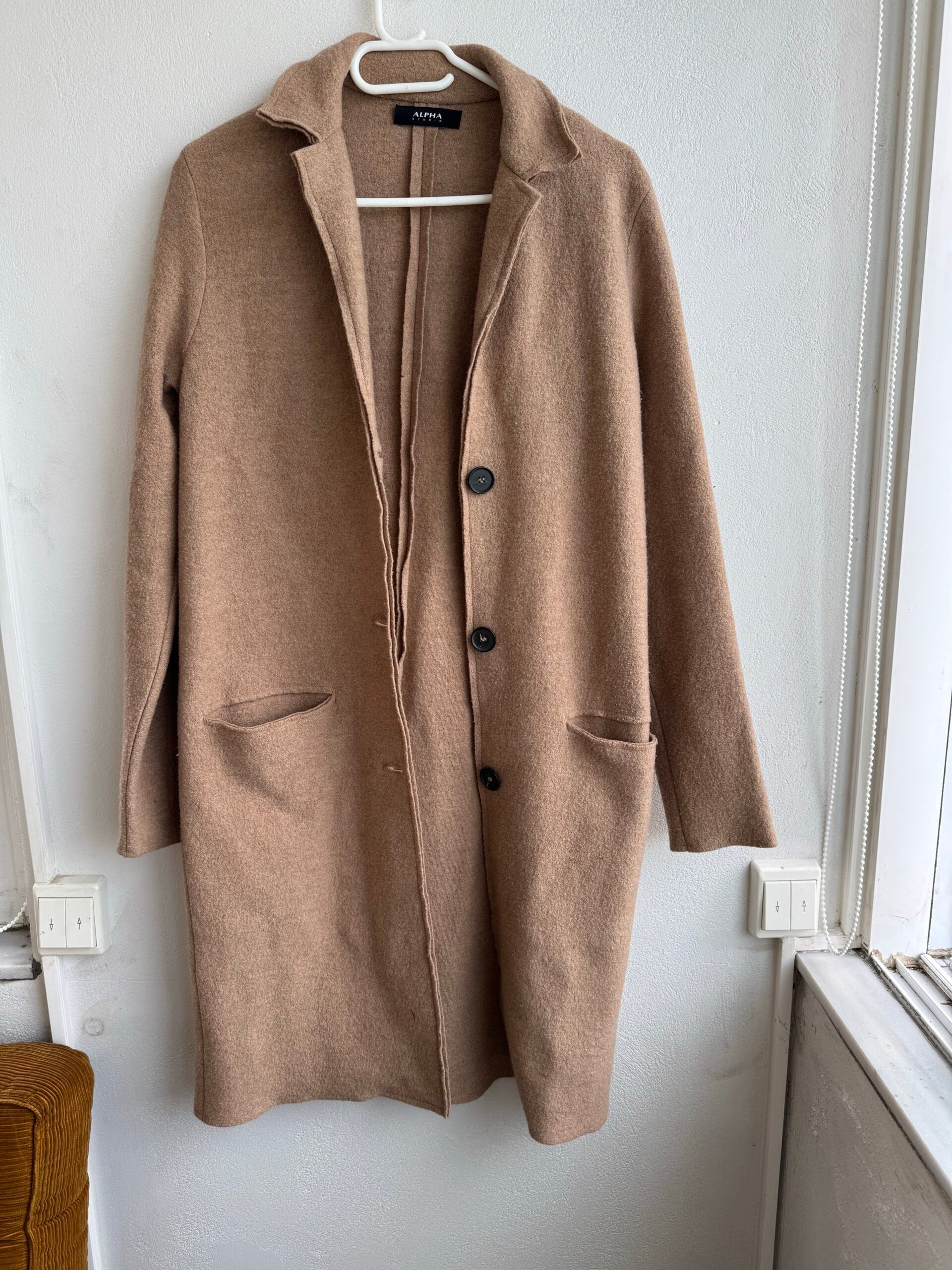🧥 Alpha Studio Camel Wool Coat 1 🧥 Alpha Studio Camel Wool Coat