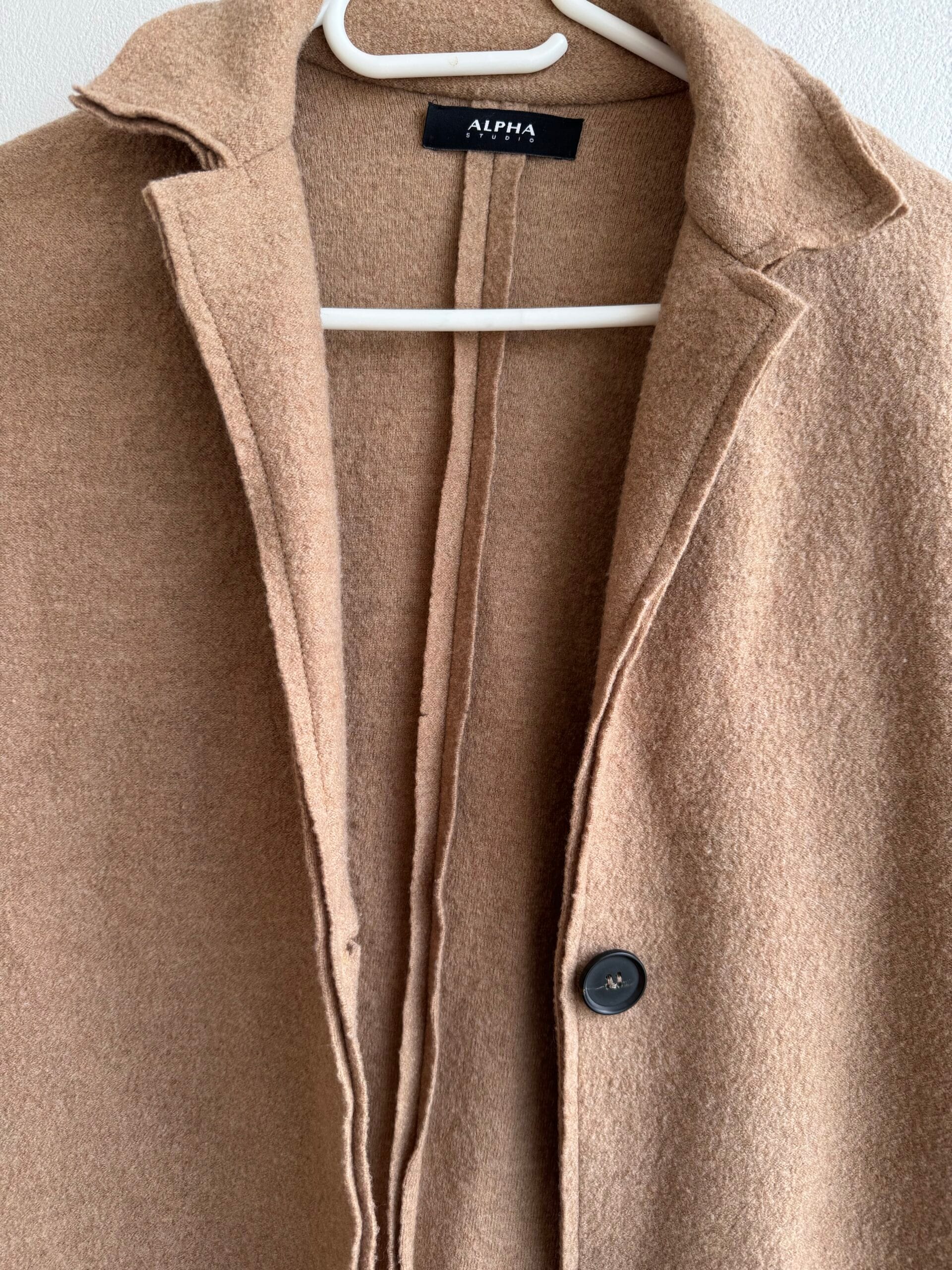 🧥 Alpha Studio Camel Wool Coat 2 🧥 Alpha Studio Camel Wool Coat