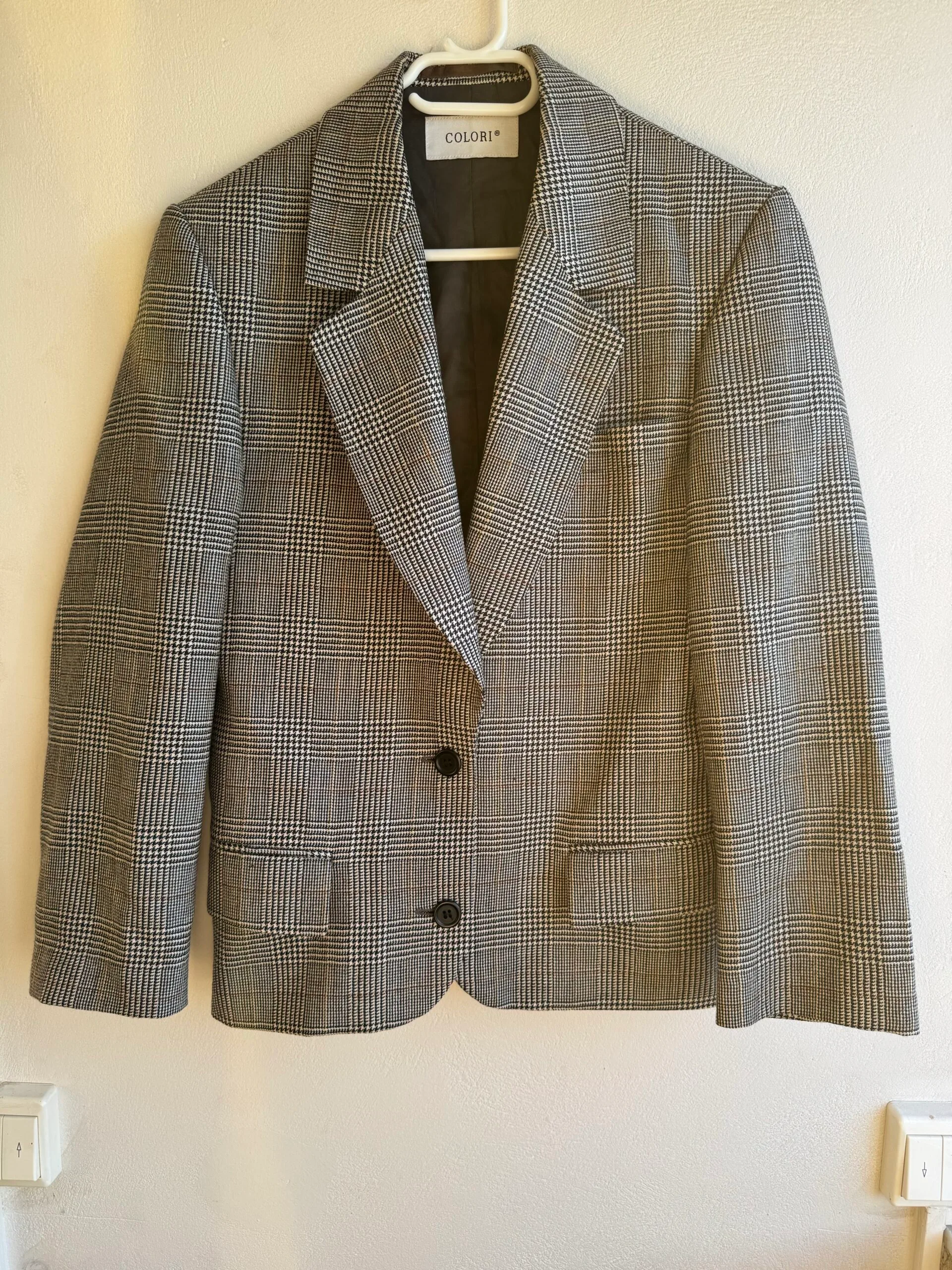 Checked Blazer with Lanerossi Fabric — Colori (Italy) 1 Checked Blazer with Lanerossi Fabric — Colori (Italy)