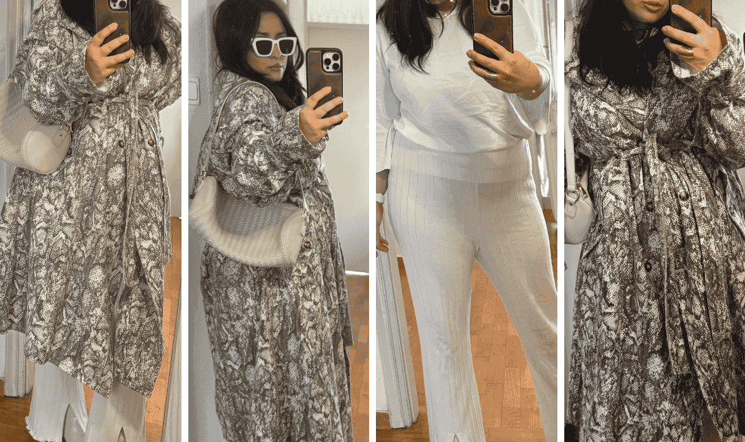 Python coat & total white look: Το λευκό outfit που επαναπροσδιορίζει το φθινόπωρο 2025