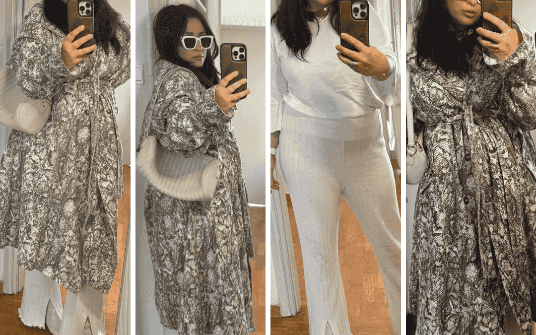 Python coat & total white look: Το λευκό outfit που επαναπροσδιορίζει το φθινόπωρο 2025