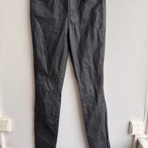 Γκρι slim-fit παντελόνι Massimo Dutti από βαμβάκι με ελαστάνη