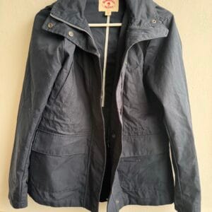 Brooks Brothers Red Fleece Navy Hooded Cotton-Blend Jacket (Size 0 / IT 36)