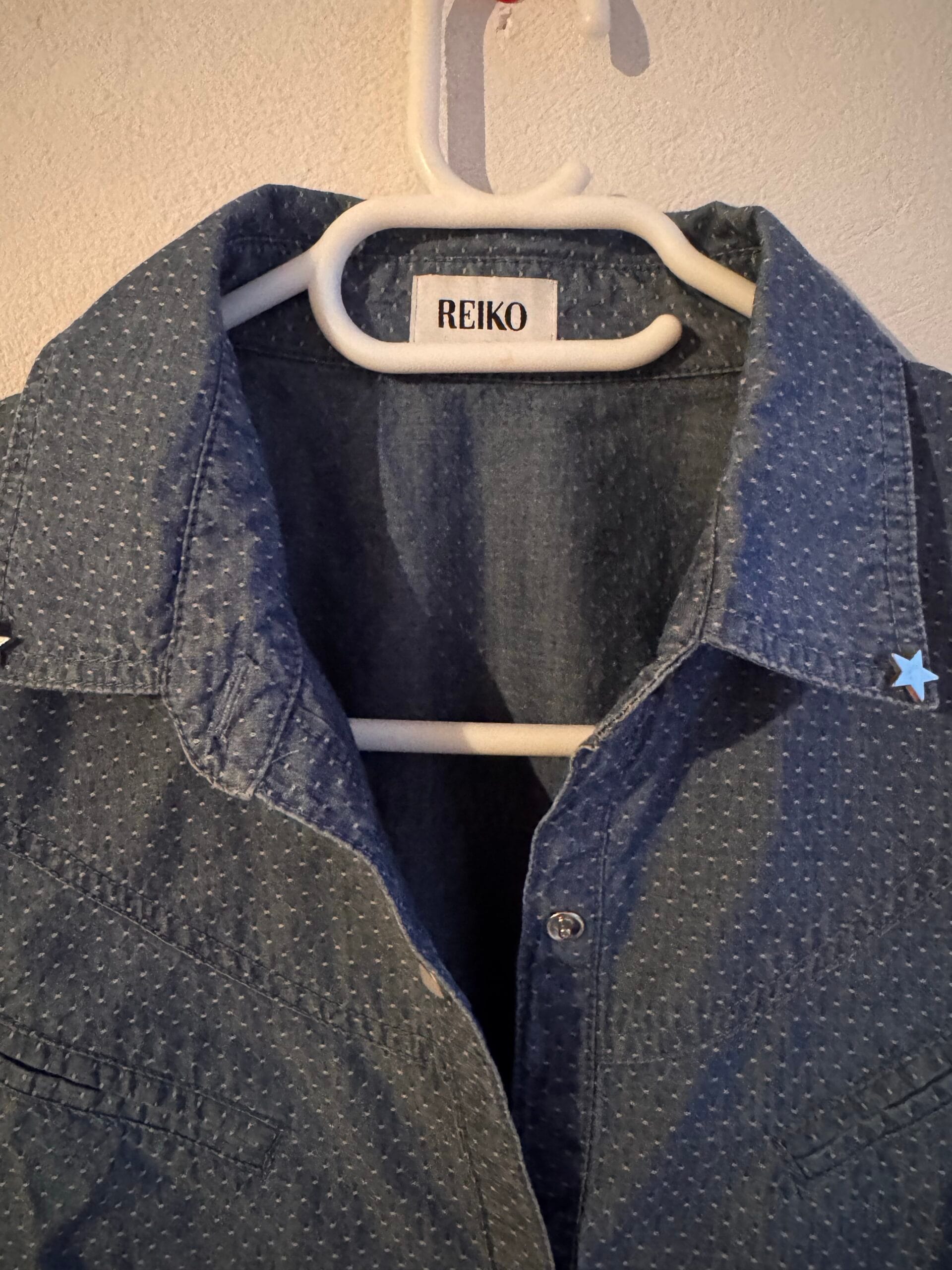 Reiko “Annabelle” denim πουκάμισο με αστεράκια στον γιακά 4 Reiko “Annabelle” denim πουκάμισο με αστεράκια στον γιακά - Image 4