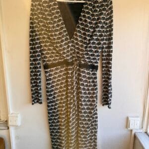 Piazza Sempione Italian Wrap Dress – Printed Midi Elegance (Μ)