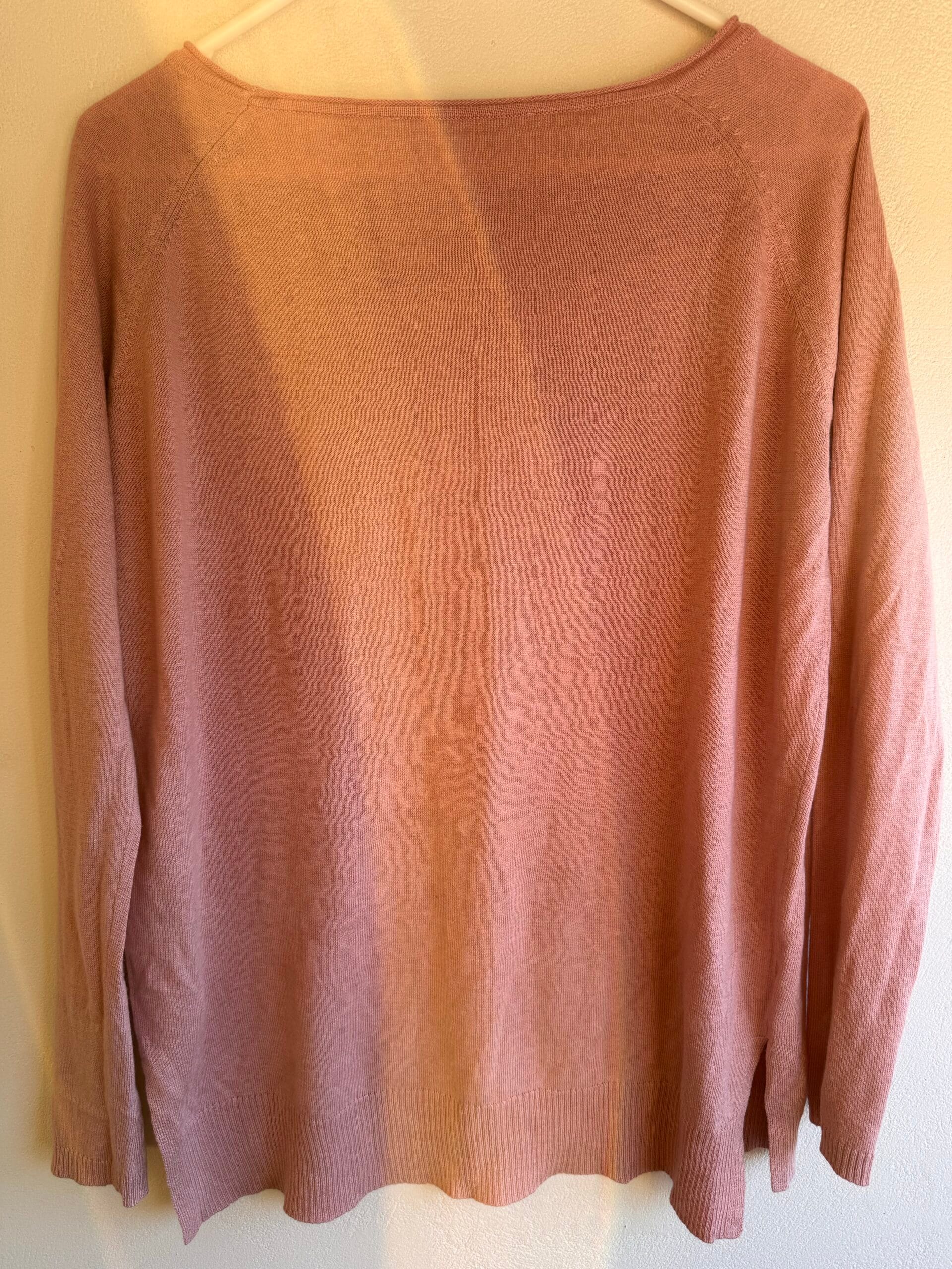 Italian Silk–Cashmere Sweater σε Dusty Rose (M) 2 Italian Silk–Cashmere Sweater σε Dusty Rose (M) - Image 2