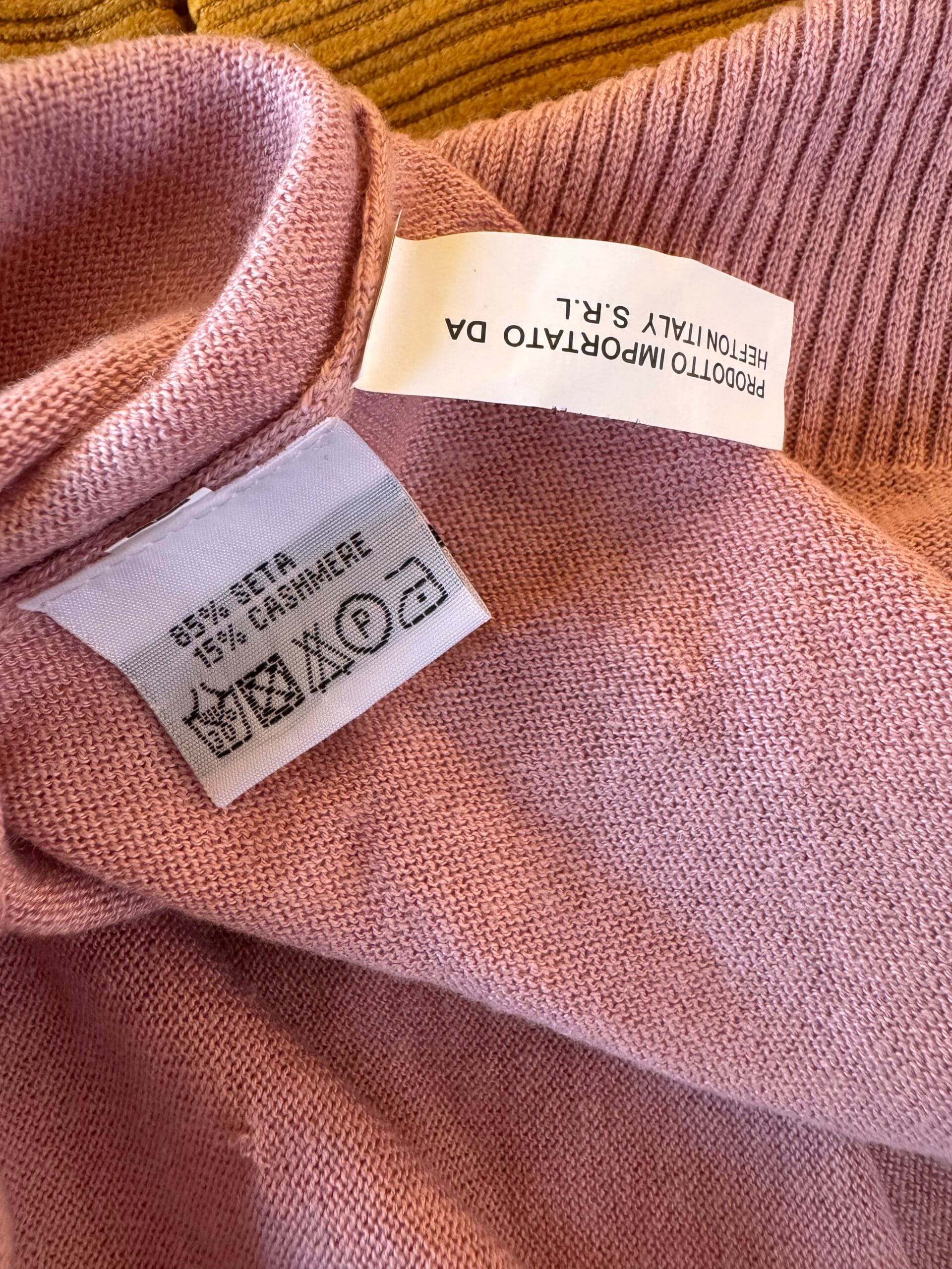 Italian Silk–Cashmere Sweater σε Dusty Rose (M) 3 Italian Silk–Cashmere Sweater σε Dusty Rose (M) - Image 3