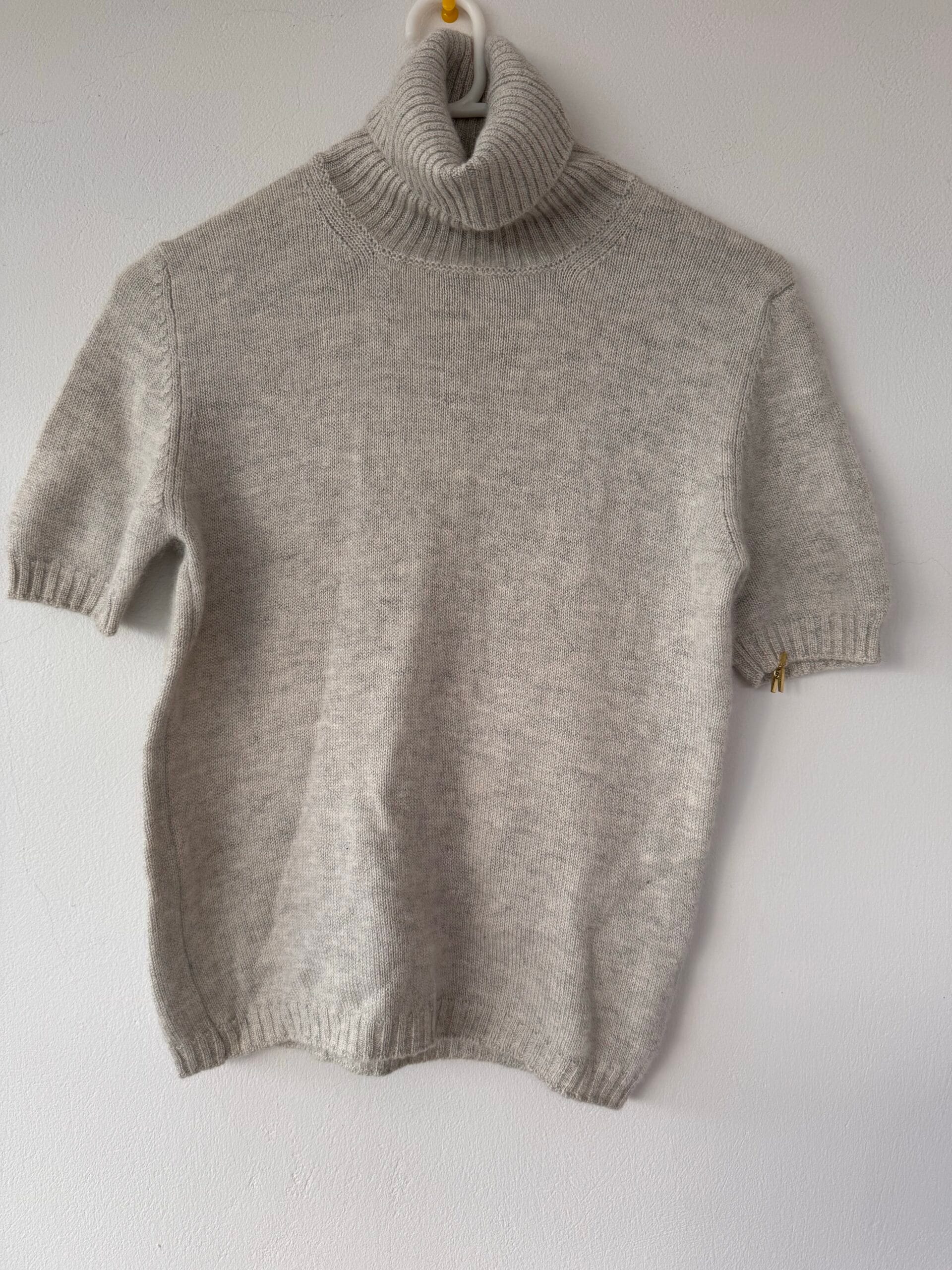 ANELE Italy Premium Knit | Angora–Cashmere–Silk Turtleneck (Short Sleeve) 1 ANELE Italy Premium Knit | Angora–Cashmere–Silk Turtleneck (Short Sleeve)