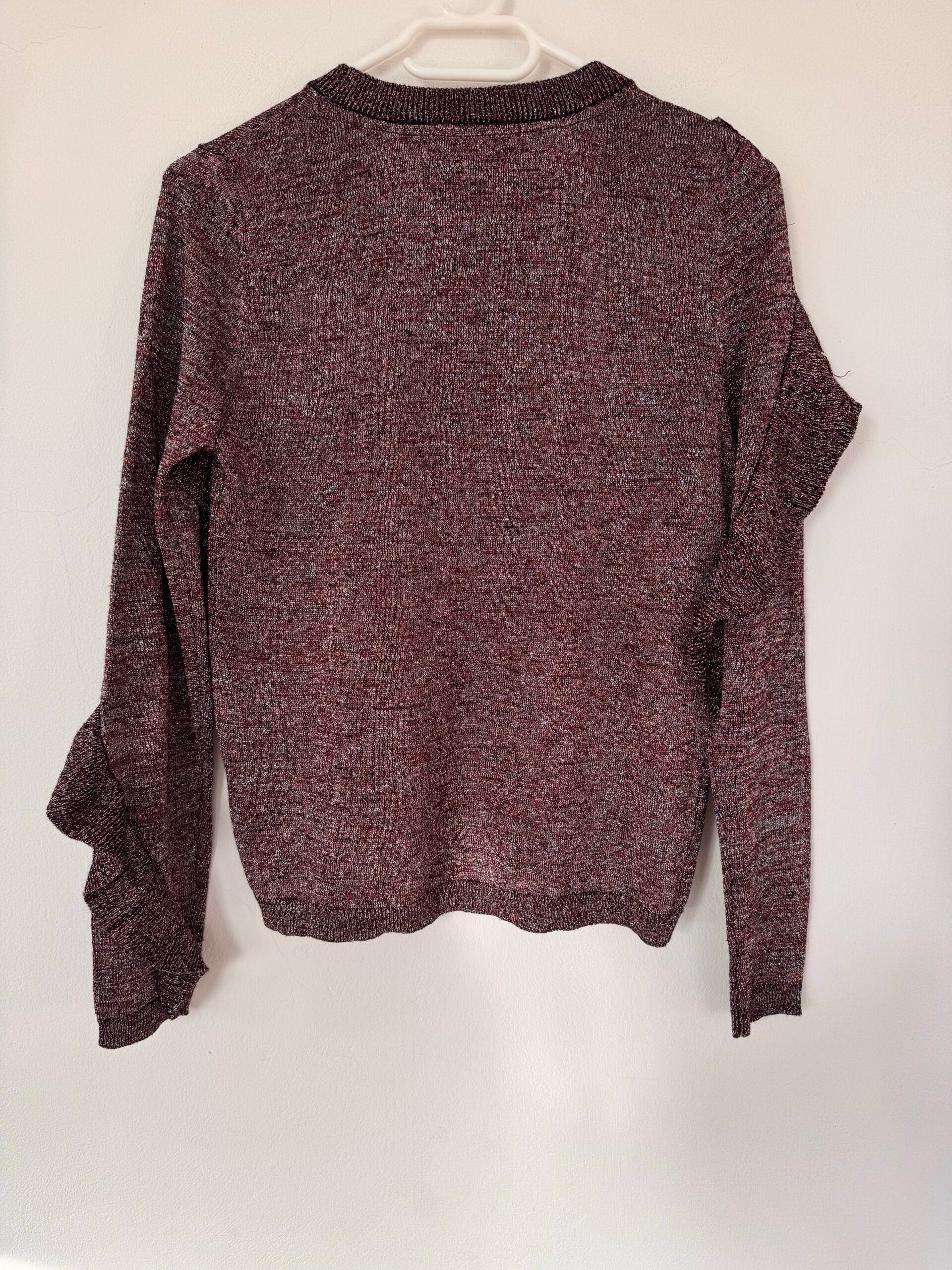 Berenice Paris Metallic Ruffle Knit – Πλεκτό με Βολάν (S/M) 2 Berenice Paris Metallic Ruffle Knit – Πλεκτό με Βολάν (S/M) - Image 2