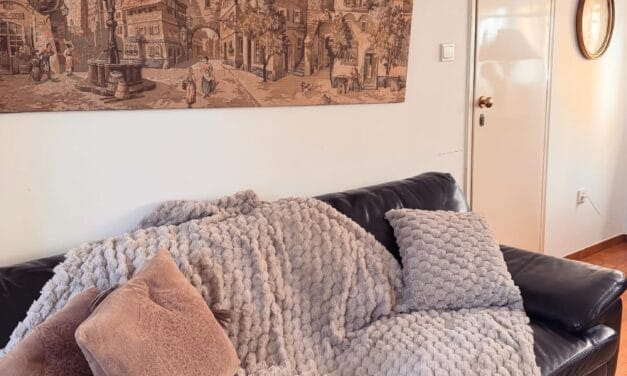 Πώς να Ανανεώσετε το Mini Καθιστικό σας με Ένα Σετ Ριχτάρι & Μαξιλάρι — The Minimal Cozy Luxe Look