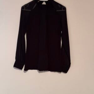 Intimissimi Elegant Black Blouse με Sheer Λεπτομέρειες – Size S