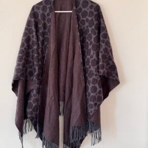 Brooks Brothers 100% Cashmere Leopard-Print Poncho | Luxury Wrap
