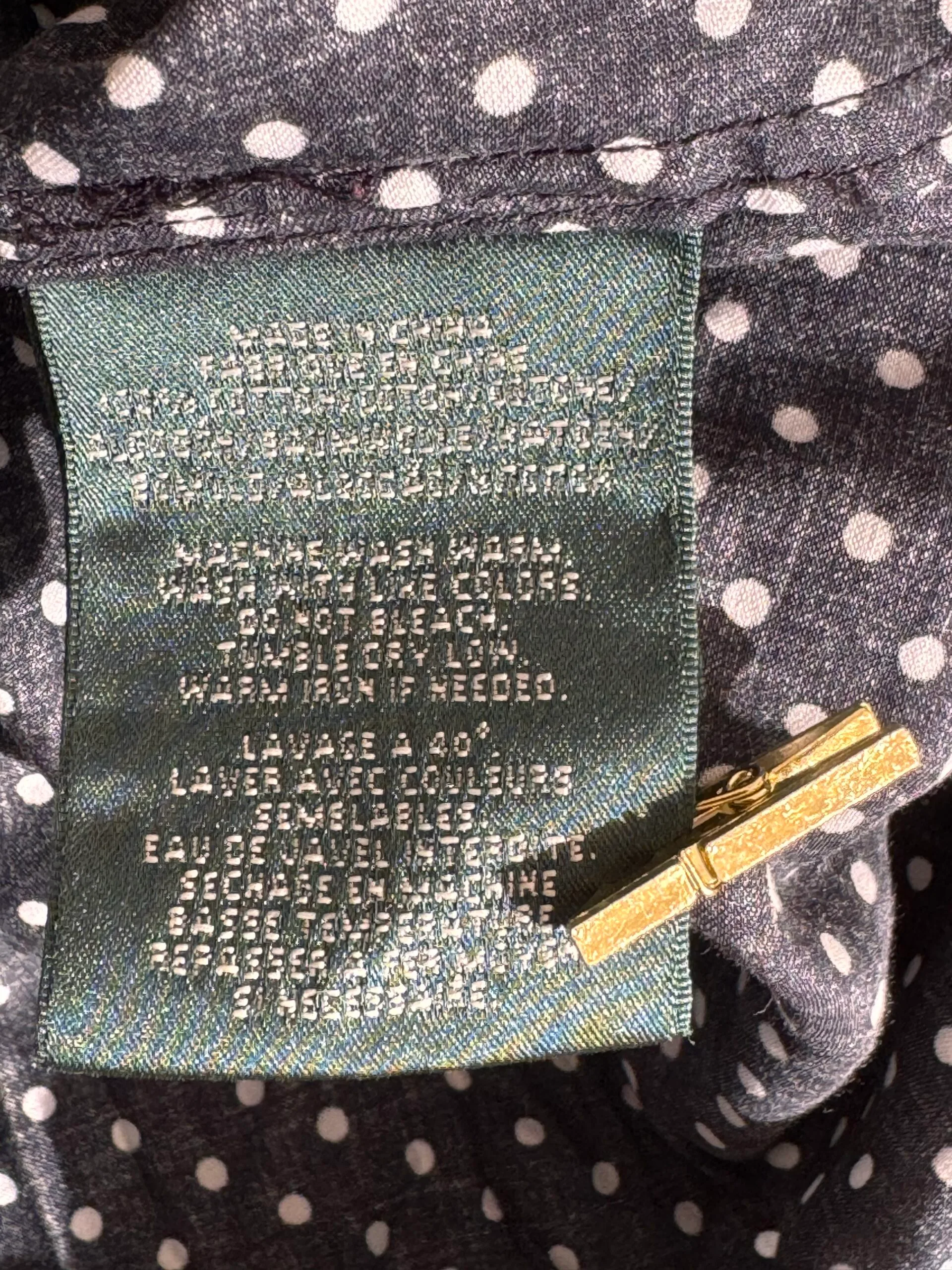 Ralph Lauren πουά πουκάμισο 100% cotton – Μέγεθος L - Image 2