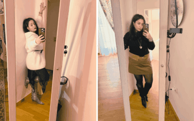 Οι δύο OOTD αντιθέσεις που ορίζουν το χειμώνα 2025: suede μίνι και snake boots σε ένα fashion duel που θα λατρέψετε