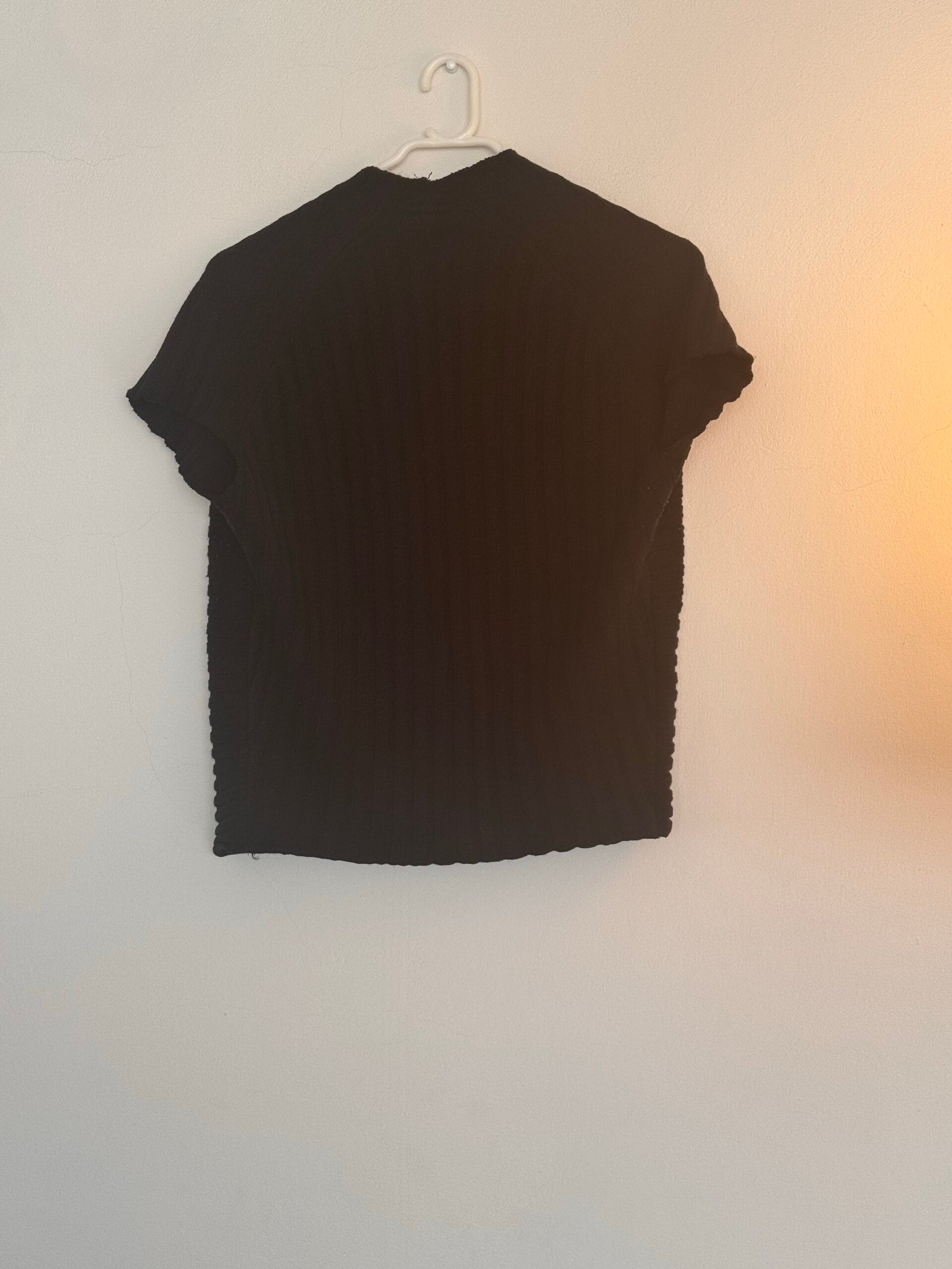 Crazy Wool Wool-Blend Ribbed Cape — Size L 5 Crazy Wool Wool-Blend Ribbed Cape — Size L - Image 5