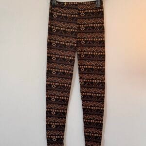 Γυναικείο Printed Leggings σε Tribal Pattern — Earthy Tones