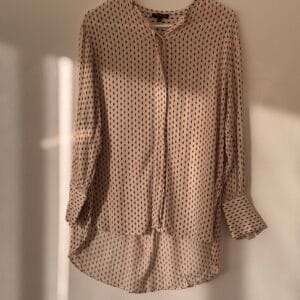 Massimo Dutti Soft Silky Shirt in Nude Pattern – Size EUR 34