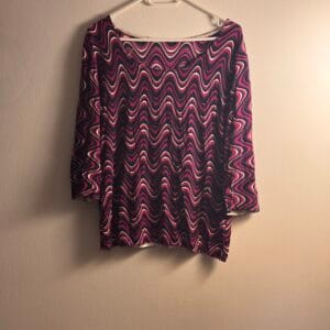 Printed Top με Retro Waves