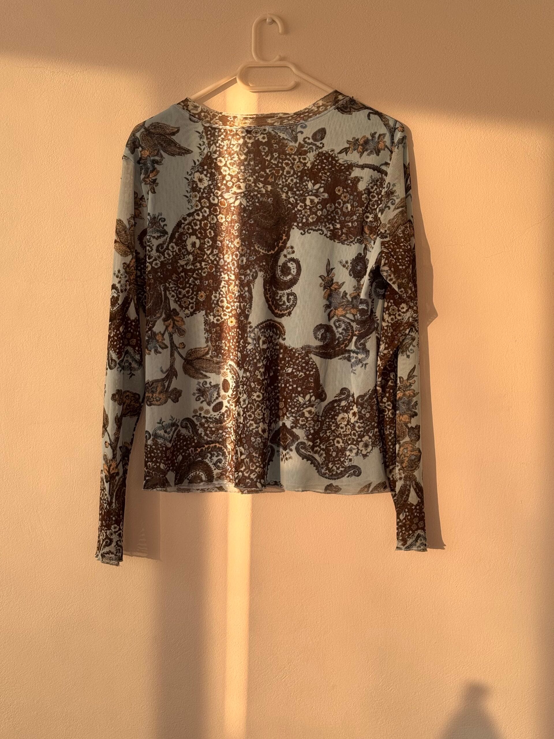 🖤 Gerry Weber | Μπλούζα mesh με paisley print & V λαιμόκοψη 3 🖤 Gerry Weber | Μπλούζα mesh με paisley print & V λαιμόκοψη - Image 3