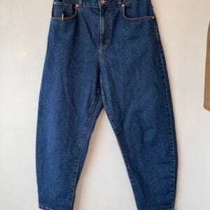 Barrel Leg Denim Παντελόνι Benetton – 99% Βαμβάκι – Size 33