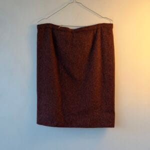 FASHION MEDIA BRAND 28 Vintage μάλλινη pencil φούστα σε burgundy απόχρωση