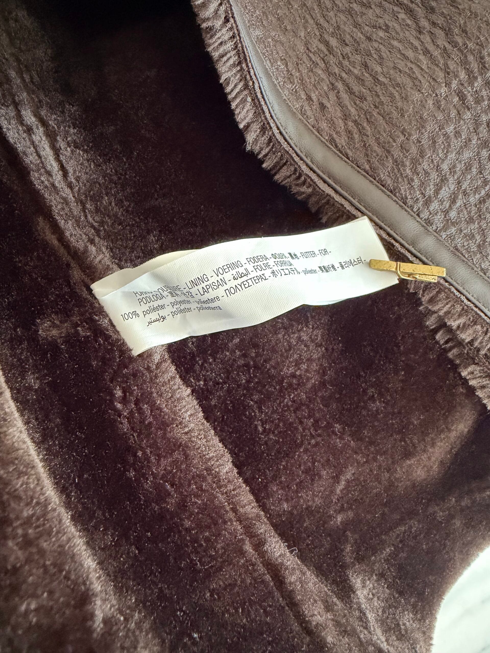 Stradivarius καφέ shearling aviator jacket – Faux shearling 4 Stradivarius καφέ shearling aviator jacket – Faux shearling - Image 4