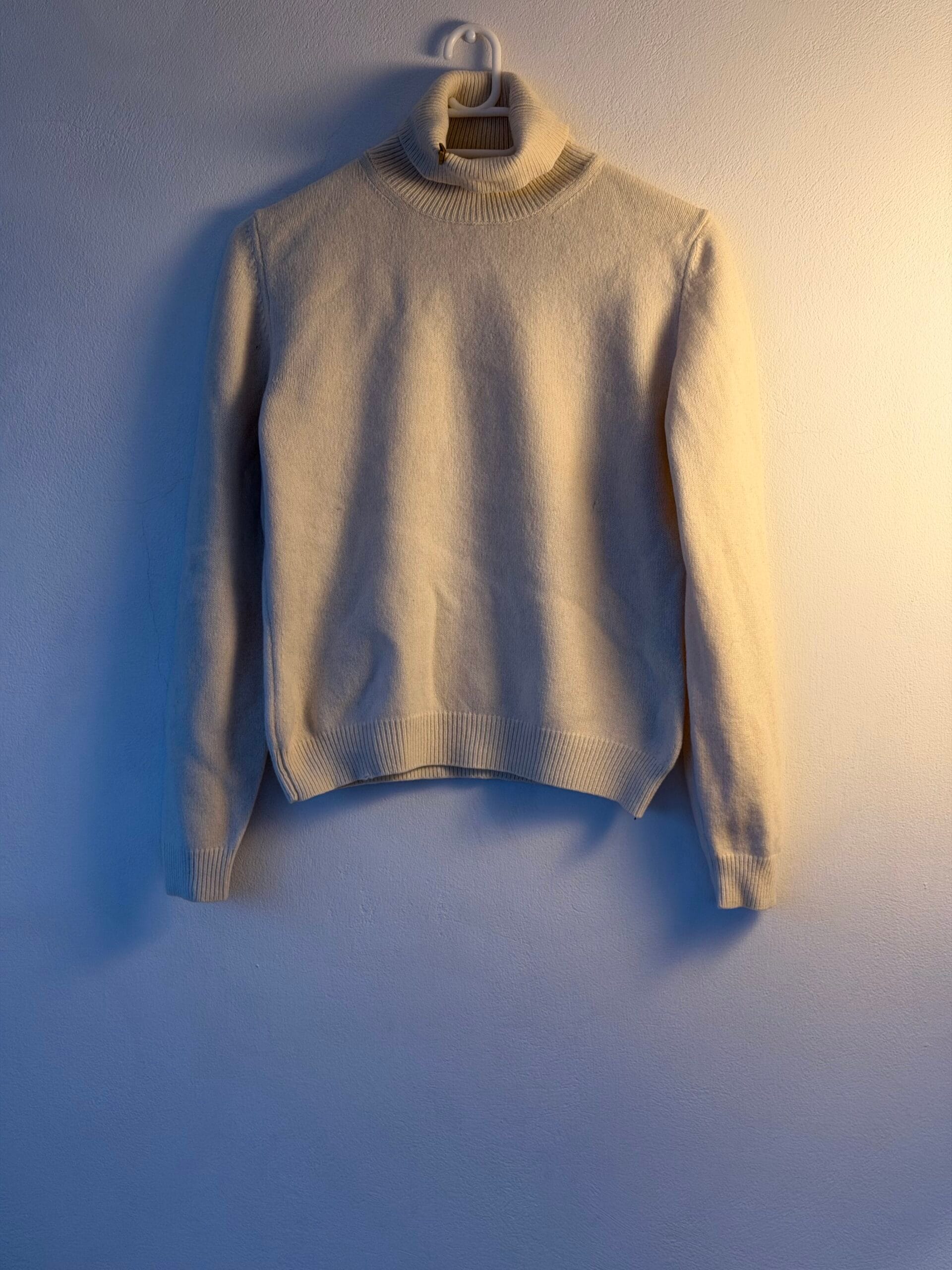 🧶 Εκρού ζιβάγκο από αγνό παρθένο μαλλί (Woolmark) 4 🧶 Εκρού ζιβάγκο από αγνό παρθένο μαλλί (Woolmark) - Image 4