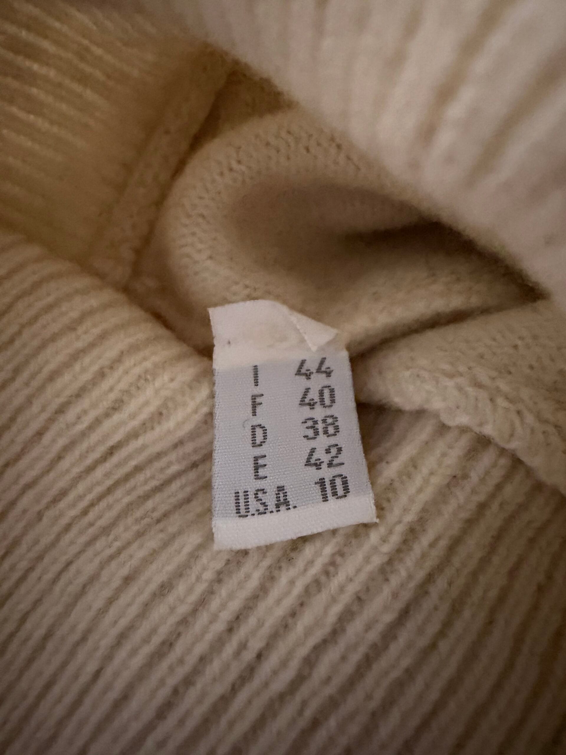 🧶 Εκρού ζιβάγκο από αγνό παρθένο μαλλί (Woolmark) 5 🧶 Εκρού ζιβάγκο από αγνό παρθένο μαλλί (Woolmark) - Image 5