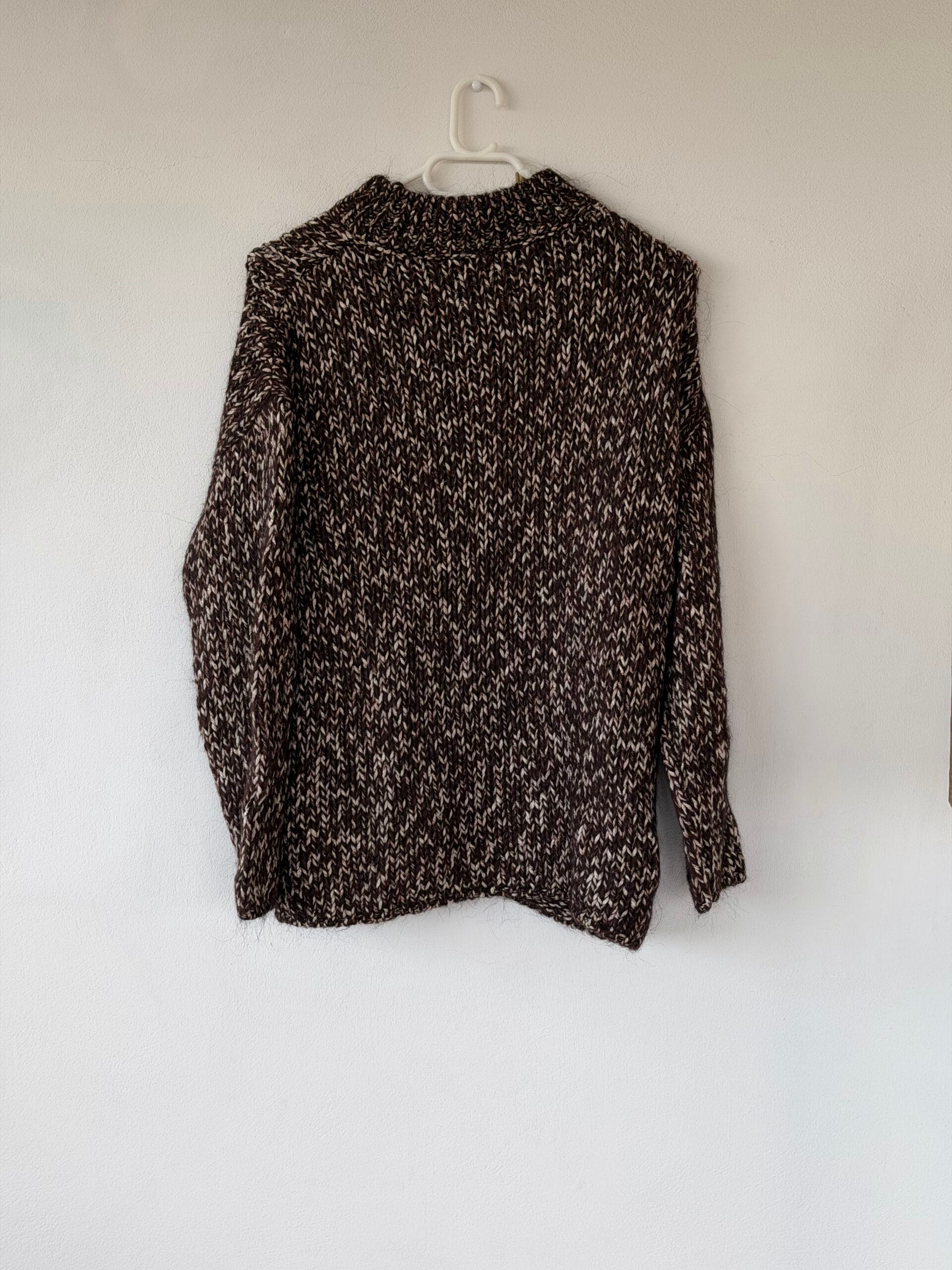 Massimo Dutti Made in Italy Chunky Knit Sweater – Brown Mélange (S) 1 Massimo Dutti Made in Italy Chunky Knit Sweater – Brown Mélange (S)
