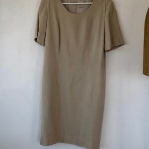 FASHION MEDIA BRAND 29 Handmade Minimalist Shift Dress - Timeless Beige