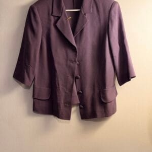 FASHION MEDIA BRAND 24 Dusty lilac tailored cropped blazer με 3/4 μανίκι – matching set