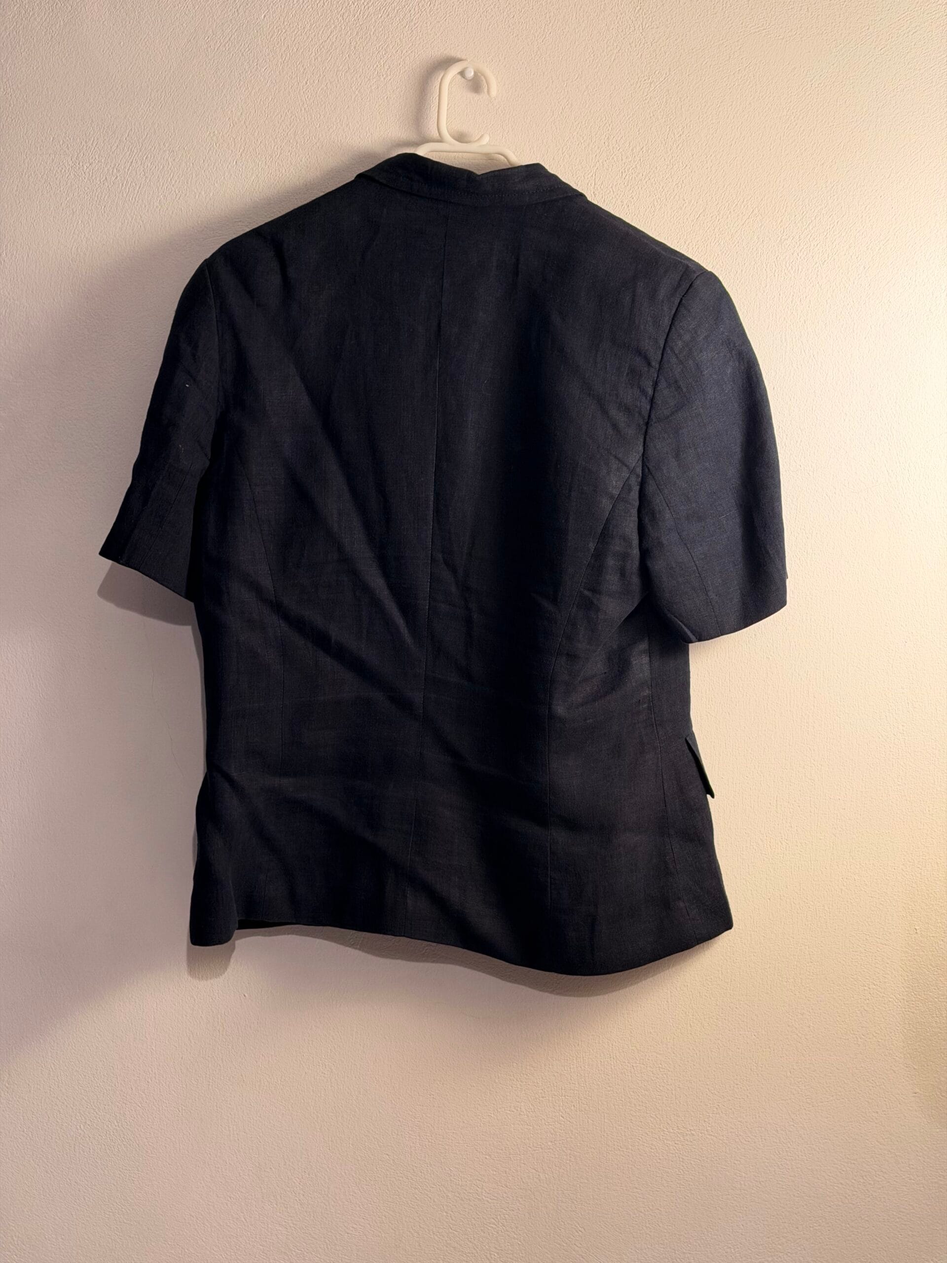 ARTE MAXIMA by Makis Tselios navy tailored blazer με κοντό μανίκι 2 ARTE MAXIMA by Makis Tselios navy tailored blazer με κοντό μανίκι - Image 2