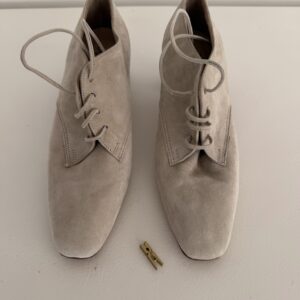 Kozatza Taupe Suede Lace-Up Heels | Vero Cuoio | Size 39