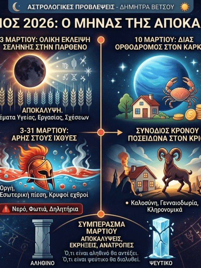 Μάρτιος 2026: Ο Μήνας της Αποκάλυψης 🌑