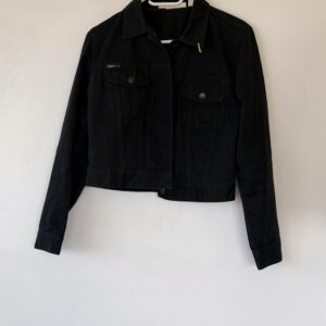 FASHION MEDIA BRAND 23 DKNY Jeans Μαύρο Cropped Denim Jacket – Vintage