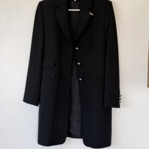 FASHION MEDIA BRAND 21 Angelo Μαύρο Μακρύ Blazer Coat με Μεταλλικά Κουμπιά – Μέγεθος S