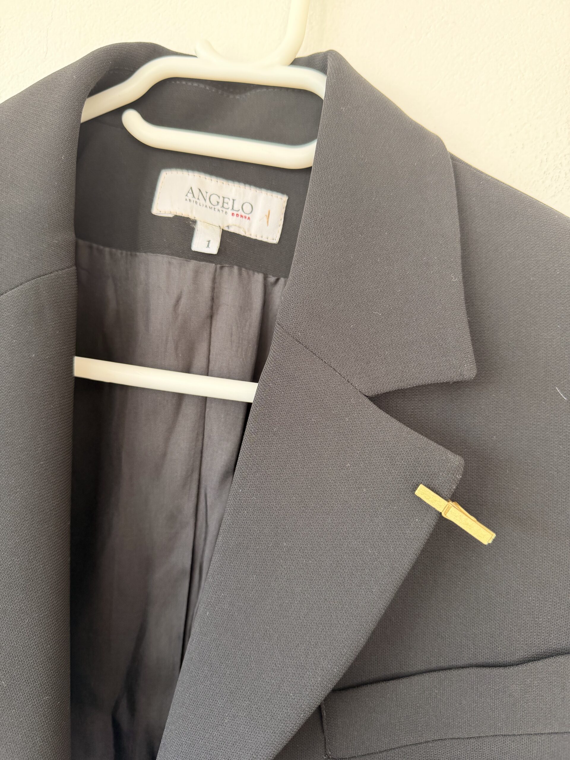 Angelo Μαύρο Μακρύ Blazer Coat με Μεταλλικά Κουμπιά – Μέγεθος S 2 Angelo Μαύρο Μακρύ Blazer Coat με Μεταλλικά Κουμπιά – Μέγεθος S - Image 2