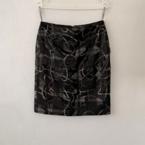 Estel Collection Black Abstract Textured Mini Skirt – EU 38 (GB 12)