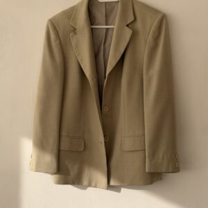 FASHION MEDIA BRAND 21 Vintage GOLDIX Sand Beige Blazer – EU 38 – Classic Tailored Fit