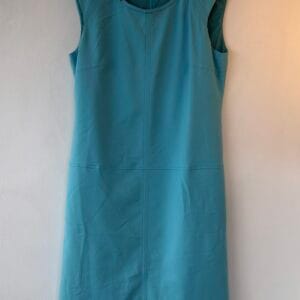 DonnaVita Turquoise Minimal Shift Dress – Sleeveless