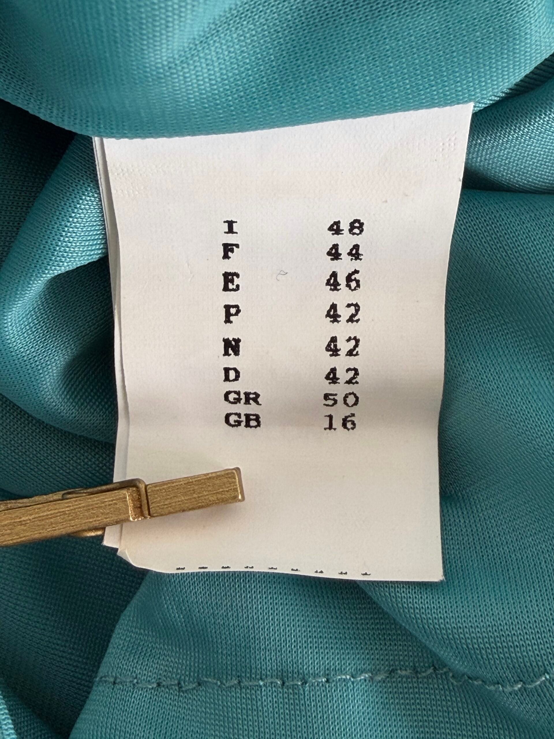 DonnaVita Turquoise Minimal Shift Dress – Sleeveless 3 DonnaVita Turquoise Minimal Shift Dress – Sleeveless - Image 3